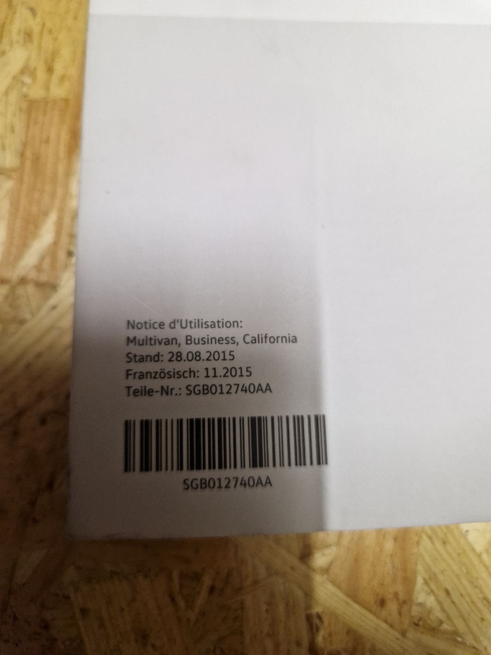 Bücher: Manuel du véhicule – Gebraucht aus Hasle b. Burgdorf von Maedi0 1