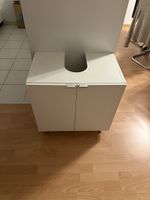 Waschbeckenunterschrank weiss mit 2 Türen und Fachboden