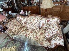 Louis Philippe Sofa mit Kissen 180 lang 75 tief 45 Sitzhöhe