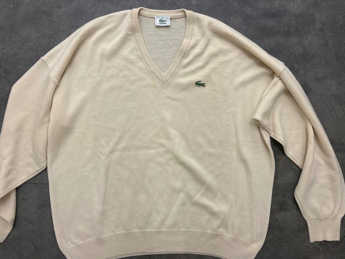 Lacoste Maglioni & Felpe: Lacoste Beige Wolle Pullover – Usato da Bern venduto da floorball_zoro