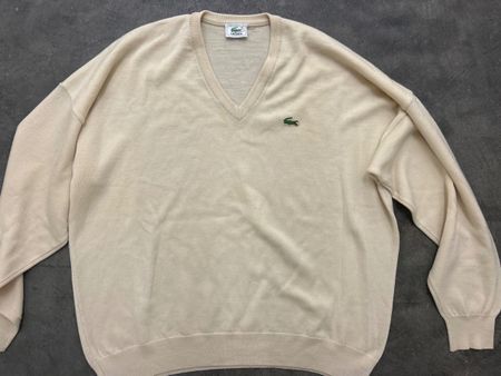 Lacoste Beige Wolle Pullover