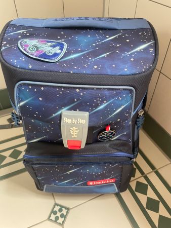 Step by Step Schulranzen Weltraum Motiv guter Zustand