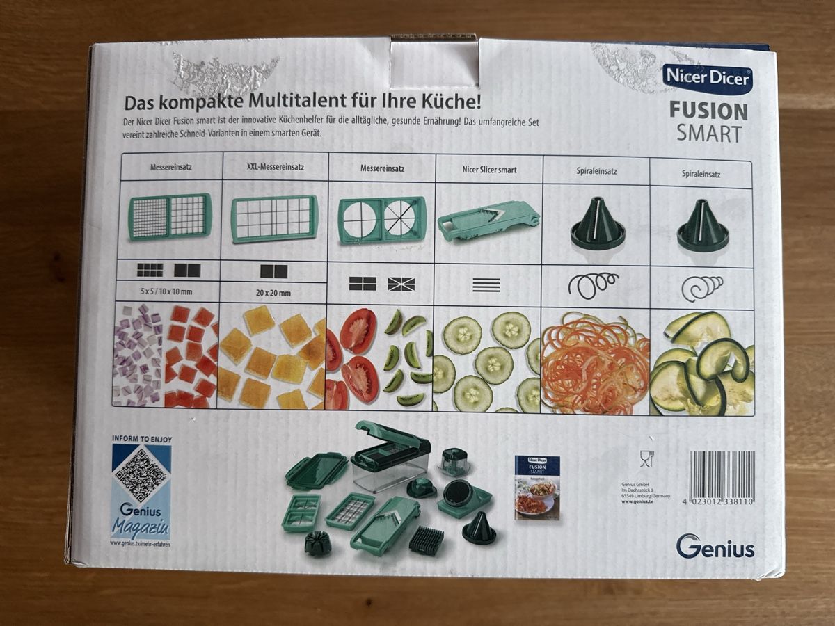 Elettrodomestici da cucina: Nicer Dicer FUSION Smart / 16 Teile – Nuovo (secondo la descrizione) da Hemberg venduto da 9633hemberg 1