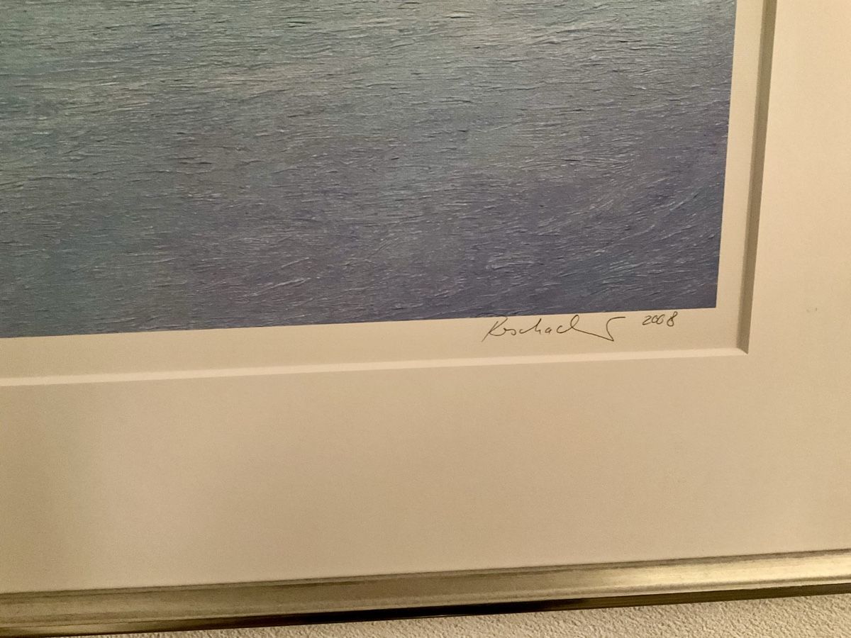 Grafica & Litografie: Valentin Roschacher/"La Margna mit Silsersee"/Lithographie – Nuovo (secondo la descrizione) da Domat Ems venduto da allblack01 3