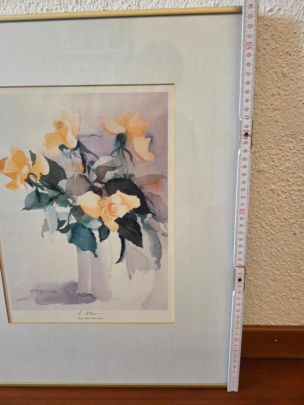 Gemälde: Aquarellbild "Rosen" gelb – Gebraucht aus St. Gallen von Razoon77 7