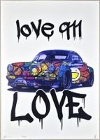 Death NYC Ltd Ed Pop Art Druck " Murakami LOVE Porsche 911