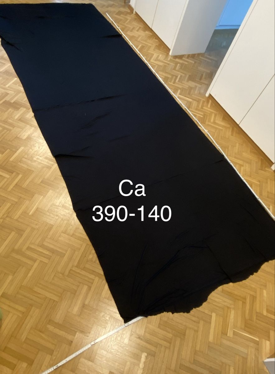 Tessuti: Schwarzer, Jersey Stoff Ca. 390x140cm  – Nuovo (secondo la descrizione) da Flawil venduto da sonnengeist 1