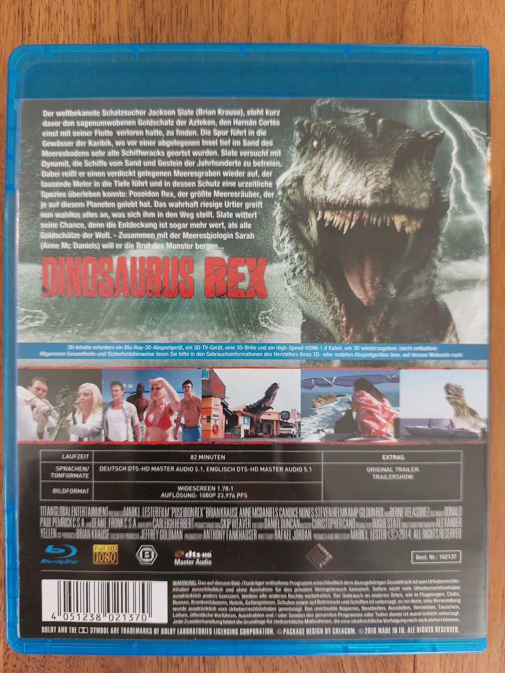 Tutti i DVDs: Blu Ray 3D & 2D - Dinosaurus Rex / Poseidon Rex – Usato da Rheinfelden venduto da FilmAuktion 1