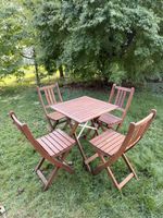 Gartentisch Holz mit 4 Stühlen
