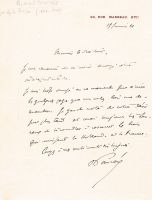 Raymond Poincaré 1860-1934 Autogramm signiert Brief 13x18cm