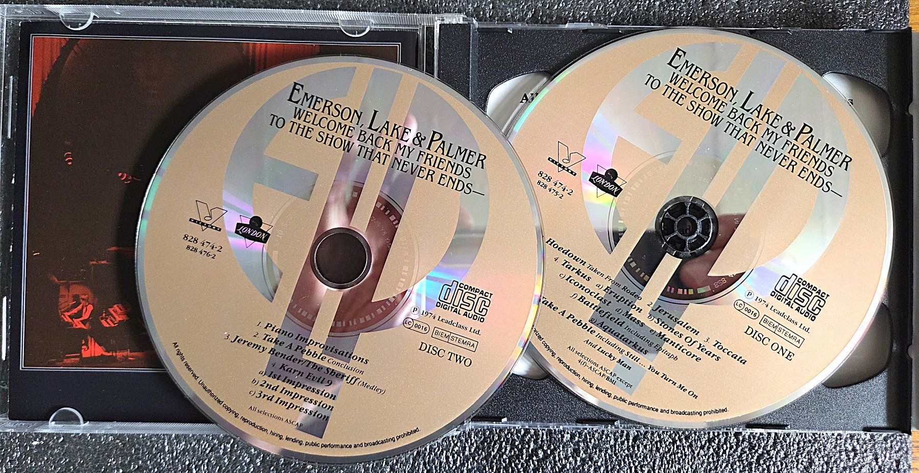 CD: Emerson, Lake & Palmer - Live Doppel-CD "Welcome back..." – Nuovo (secondo la descrizione) da Biberist venduto da Beaver58 1