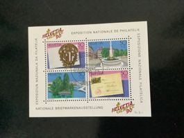 BLoc de 4 timbres oblitérés HELVETIA Geneve 90