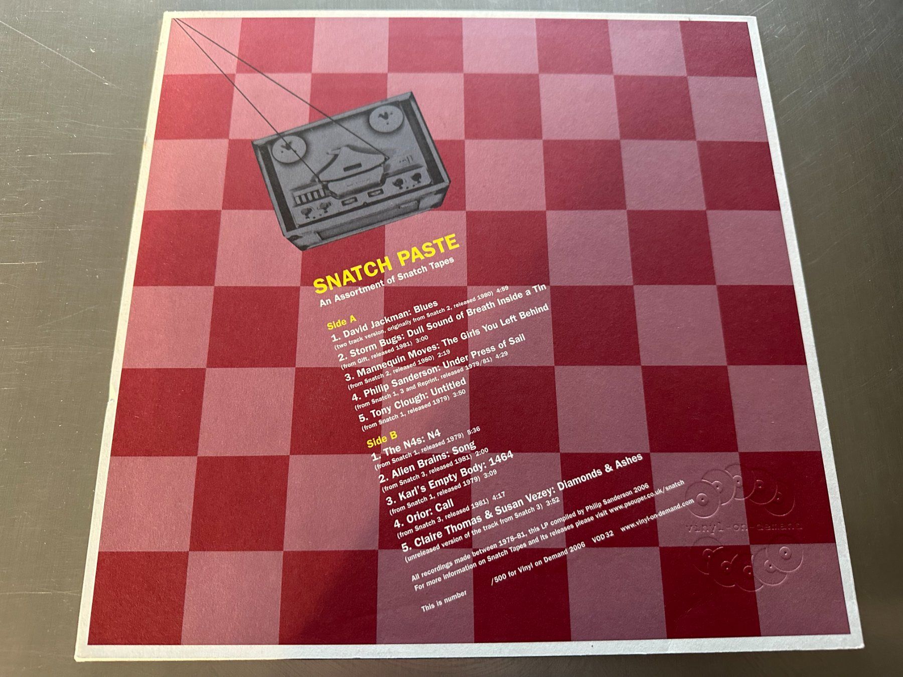 Dischi in vinile: SNATCH TAPES LP VARIOUS - MUSIQUE INDUSTRIELLE - VOD – Nuovo (secondo la descrizione) da Sion venduto da jaipur1401 1