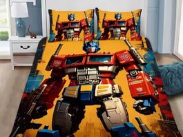 Kinder Bettwäsche Transformers & Astrobot 135x200cm wie neu