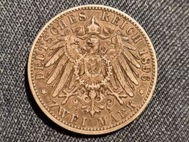 Deutschland 2 Mark 1896 Silber
