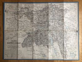 Karte des Kantons Aargau mit den angrenzenden Theilen 1855?