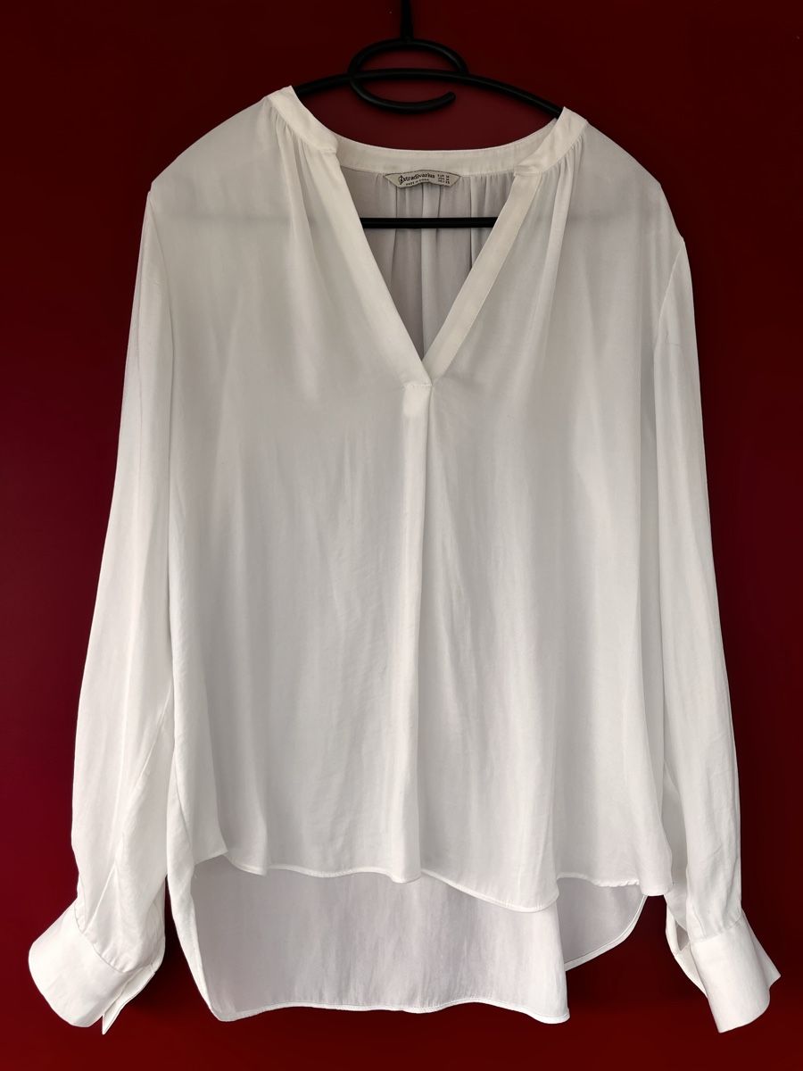 Stradivarius Camicette: Blouse blanche stradivarius taille M – Usato da Romont FR venduto da cat_j6ww
