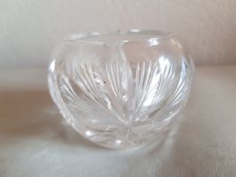 Kristall Glas Schale Gefäss