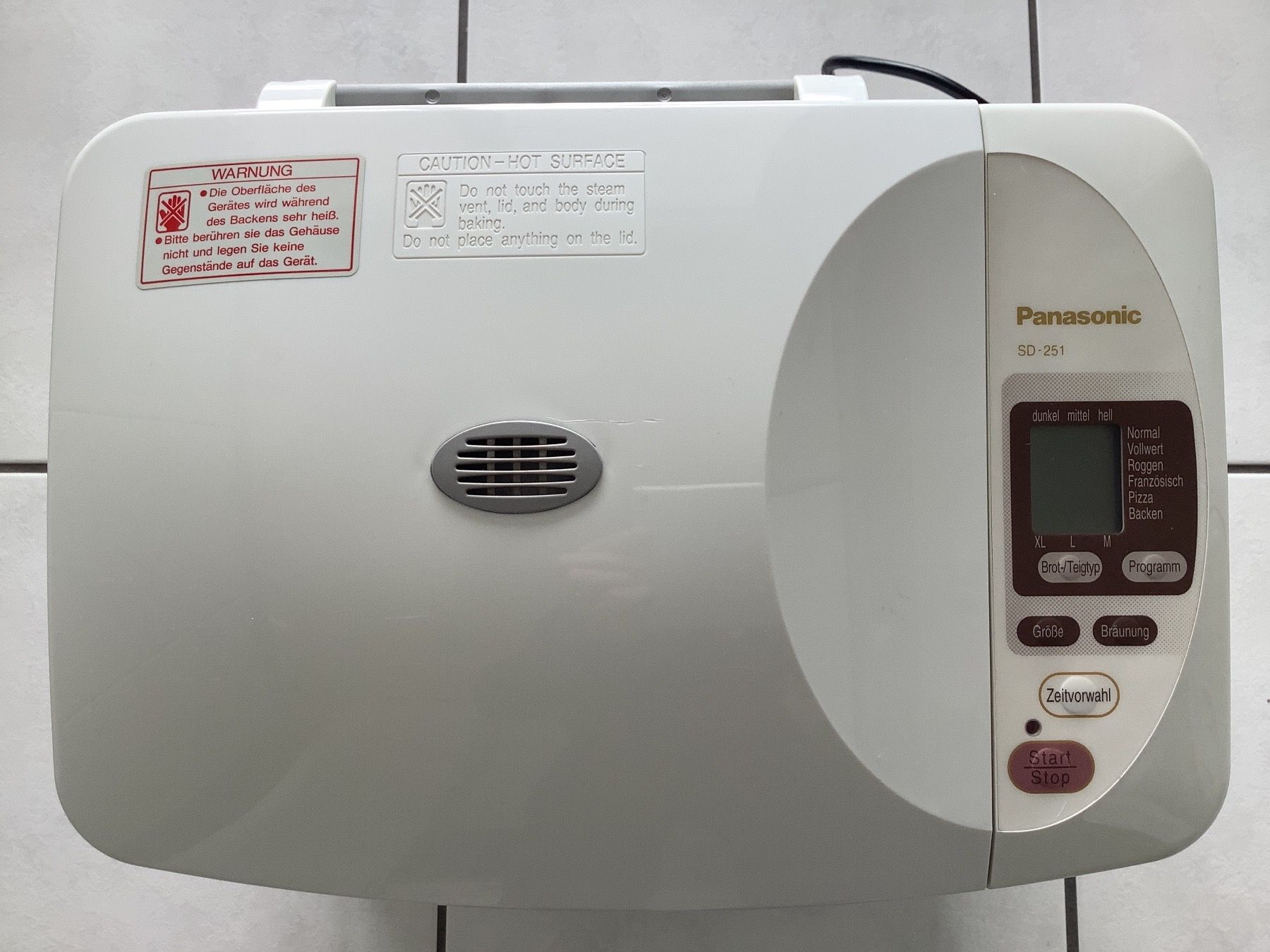Küchengeräte: Brotbackautomat Panasonic SD-251 – Gebraucht aus Bremgarten AG von Rhoru 1