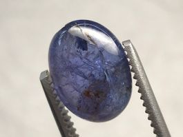Tansanit/Tanzanite Cabochon, Violett Blau, 5.5 Karat