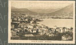 AK sw Lugano TI Panorama ≈ 1915