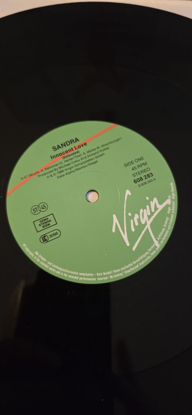 Dischi in vinile: Sandra - Innocent Love 1986 Vg,Vg – Usato da Yvonand venduto da RF-VINYL 2