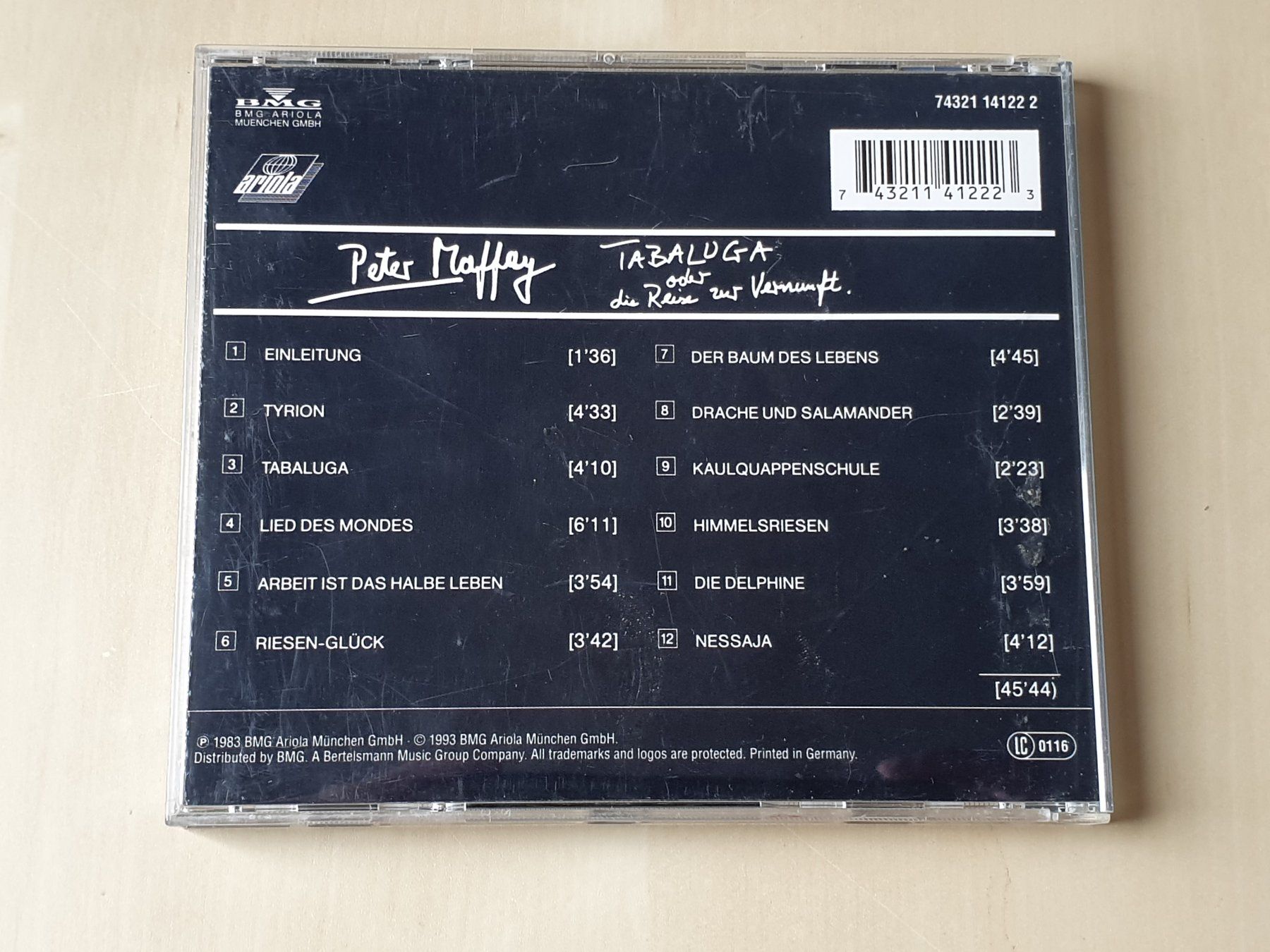 CDs: Peter Maffay Tabaluga oder die Reise zur Vernunft – Gebraucht aus Stansstad von collectorsshop 1