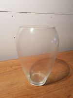 klassische Vintage Vase Klar Glas 17 cm