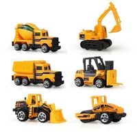 6 BAUFAHRZEUGE - BAGGER - BAUBAGGER - SPIELZEUGBAGGER