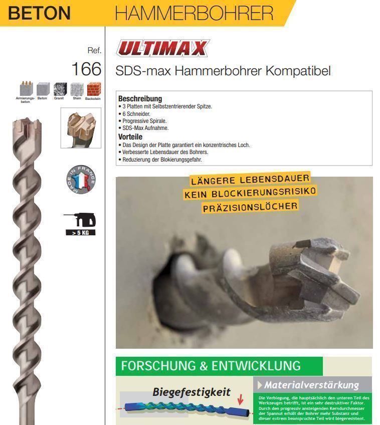 Tutti gli attrezzi: Diager SDS Max Bohrer Ø 26mm – Nuovo e nell'imballaggio originale da Jegenstorf venduto da Bracher_Mail-House