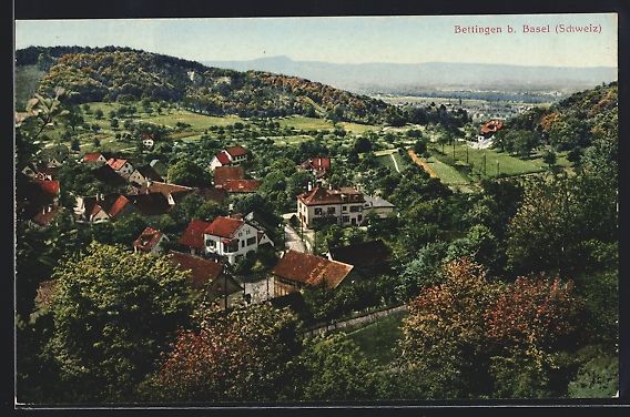 Cartes postales: Bettingen b. Basel, Teilansicht mit Berg – D'occasion à Berlin par bartko-reher