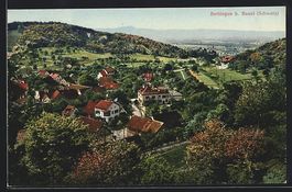 Bettingen b. Basel, Teilansicht mit Berg