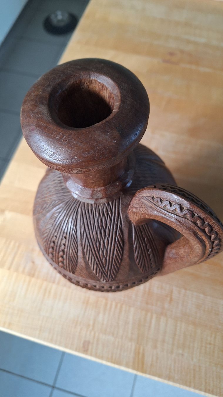 Vasi & Recipienti: Wunderschöne handgeschnitzte Vase Holz – Usato da Dornach venduto da bals28 3