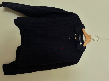 Polo Ralph Lauren Pullover Kabbelstrick Grösse M Dunkelblau