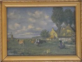 Holländisches Bauern Landleben um 1930