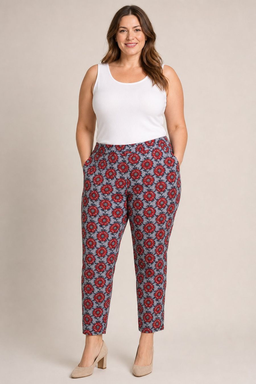 Pantaloni: Oui Leinen Hose Gr. 44 – Usato da Kirchdorf AG venduto da coco123