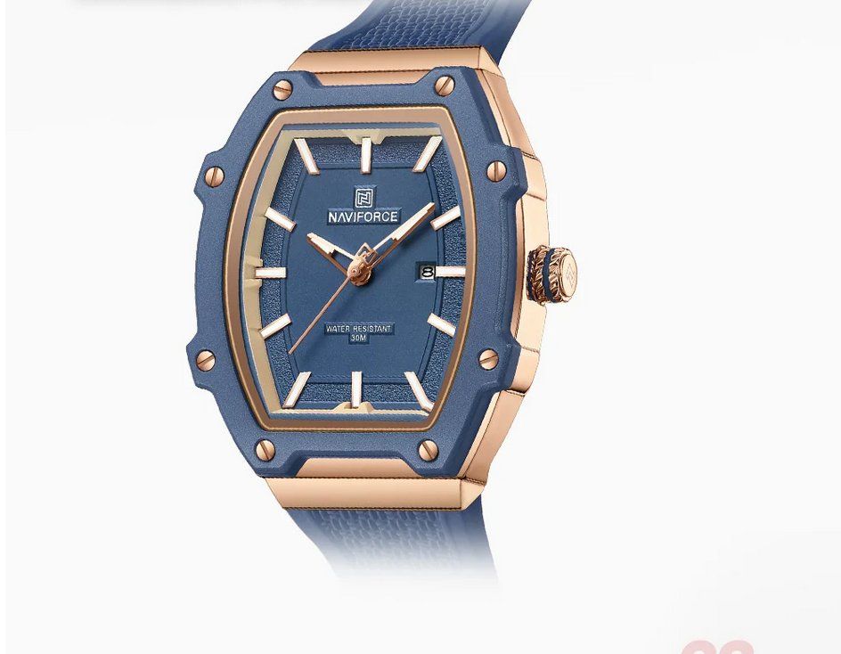 Uhren: Sportilini Quarzuhr aus blauem Silikon - Montre bleu – Neu und originalverpackt aus Lausanne von WATCH-WORLD 1