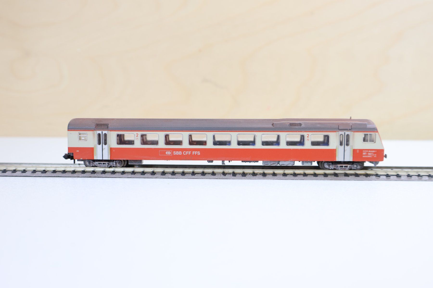 Trix Modellini di ferrovie: Minitrix Swiss Express SBB Steuerwagen + Licht – Usato da Winterthur venduto da Monstera 1