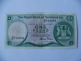 Royal Bank of Scotland 1 Pound 1985, P-341, VF