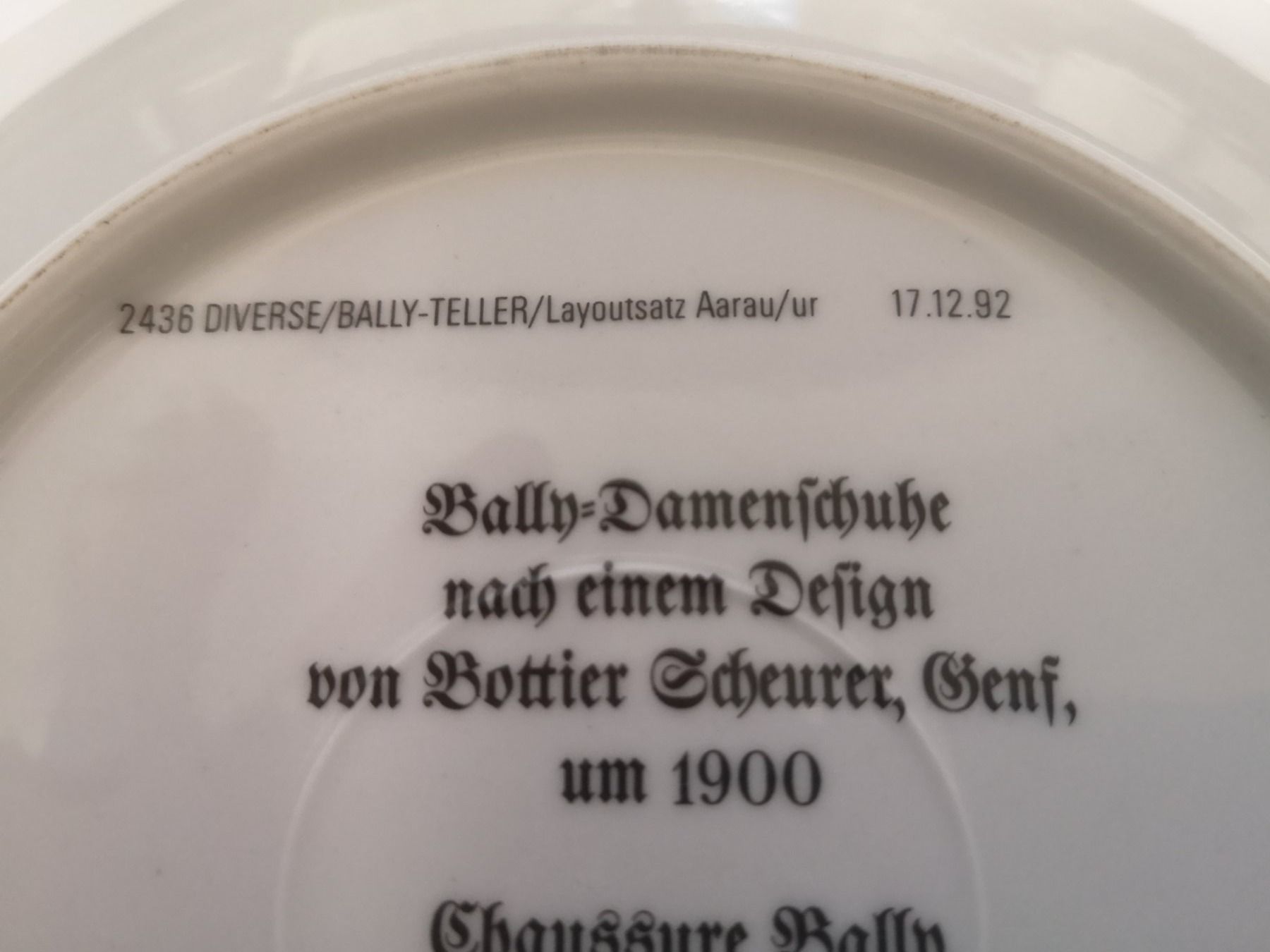 Piatti: Bally  Sammel Teller – Nuovo (secondo la descrizione) da Lostorf venduto da rubileo 2