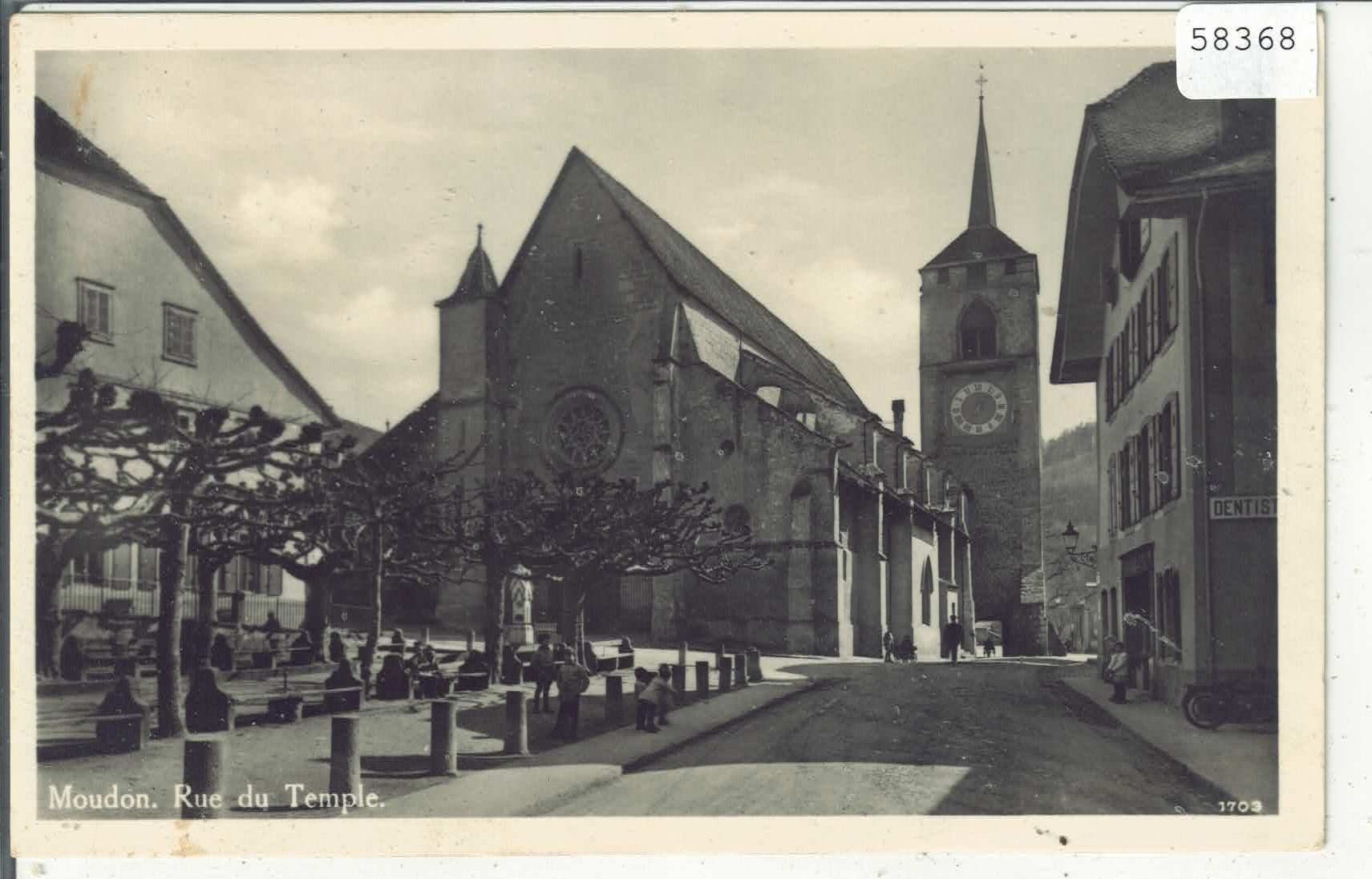 Cartoline postali: Moudon - Rue du Temple – Usato da Ettingen venduto da Kartenplanet