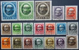 Bayern Kat. 152-170 A gest. 1919