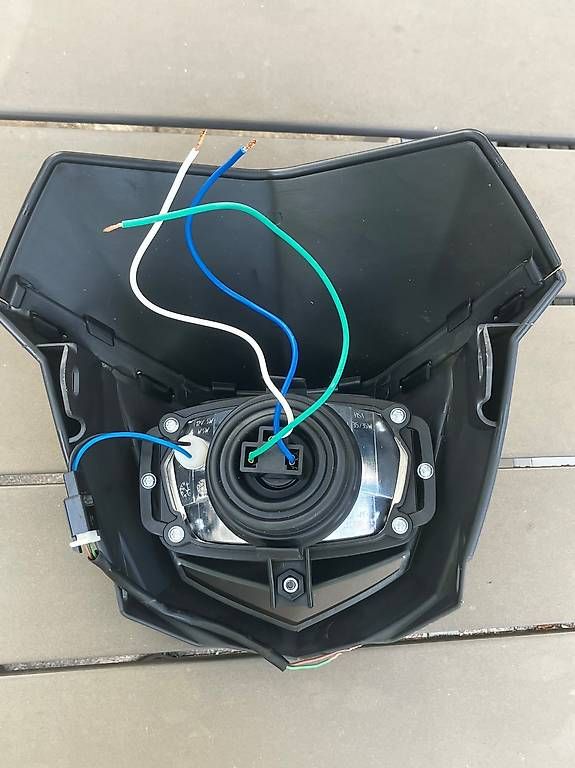 Fari: Halogen-Scheinwerfer Motorrad / Maske schwarz – Usato da Lengnau AG venduto da Silver_wing 4