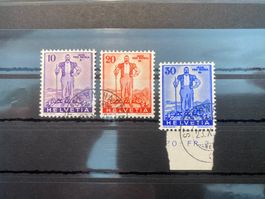 1936 Pro Patria / Znr: W5-W7 / ET Gestempelt