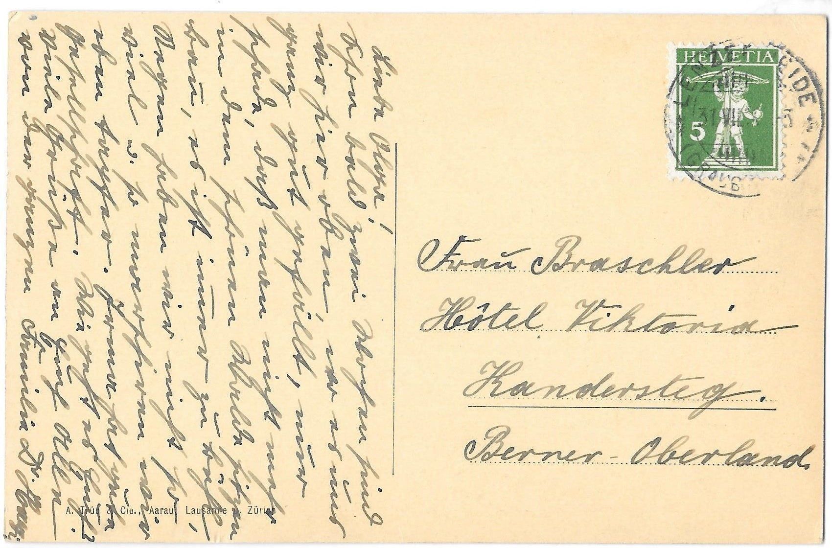 Cartoline postali: Lenzerheide Park Hotel – Usato da Olten venduto da clotaldi 1