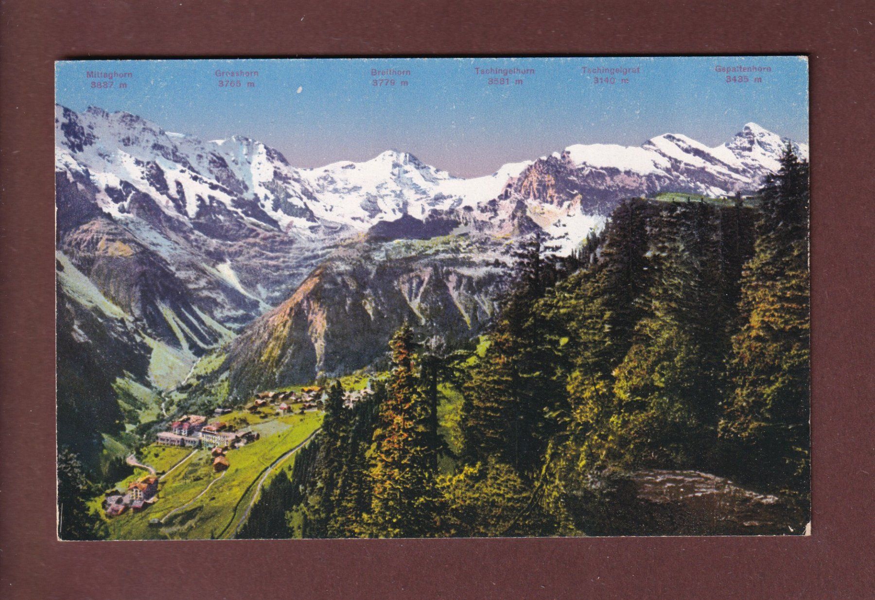 Cartoline postali: MÜRREN – Usato da Pully venduto da nicecards