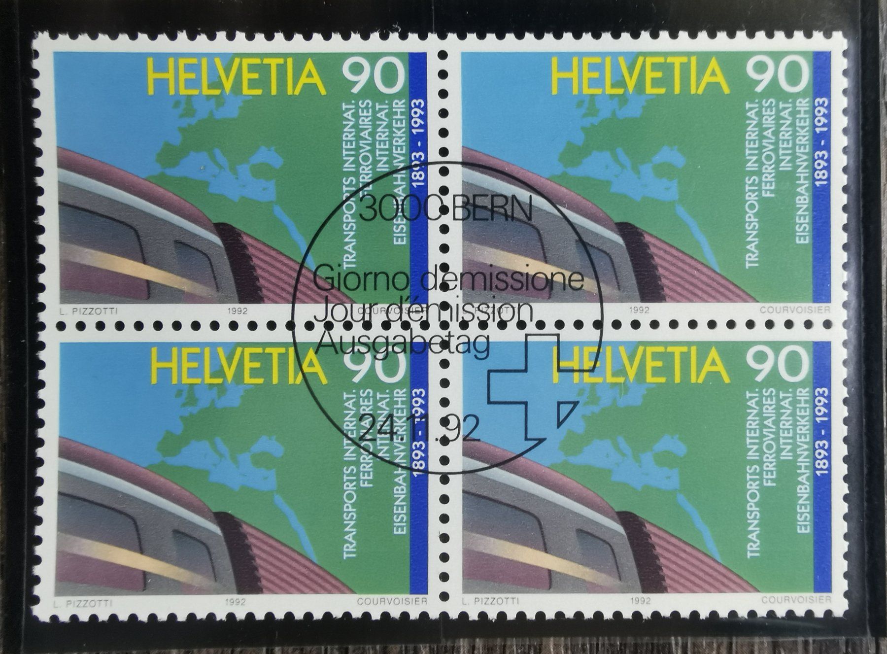 Alle Briefmarken: TR103 Bloc Timbre Suisse 1992 – Gebraucht aus Cousset von Patrick_Collections
