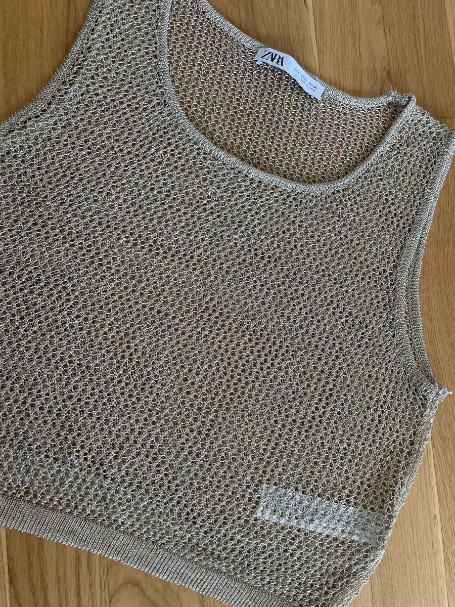 Zara Top: ZARA CROPPED TOP GOLD GRÖSSE L – Nuovo (secondo la descrizione) da Rorschacherberg venduto da drdupor 8