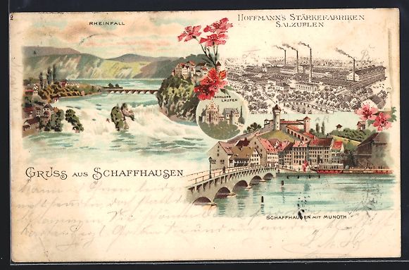 Ansichtskarten: Litho Schaffhausen, Hoffmann's Stärkefa – Gebraucht aus Berlin von bartko-reher