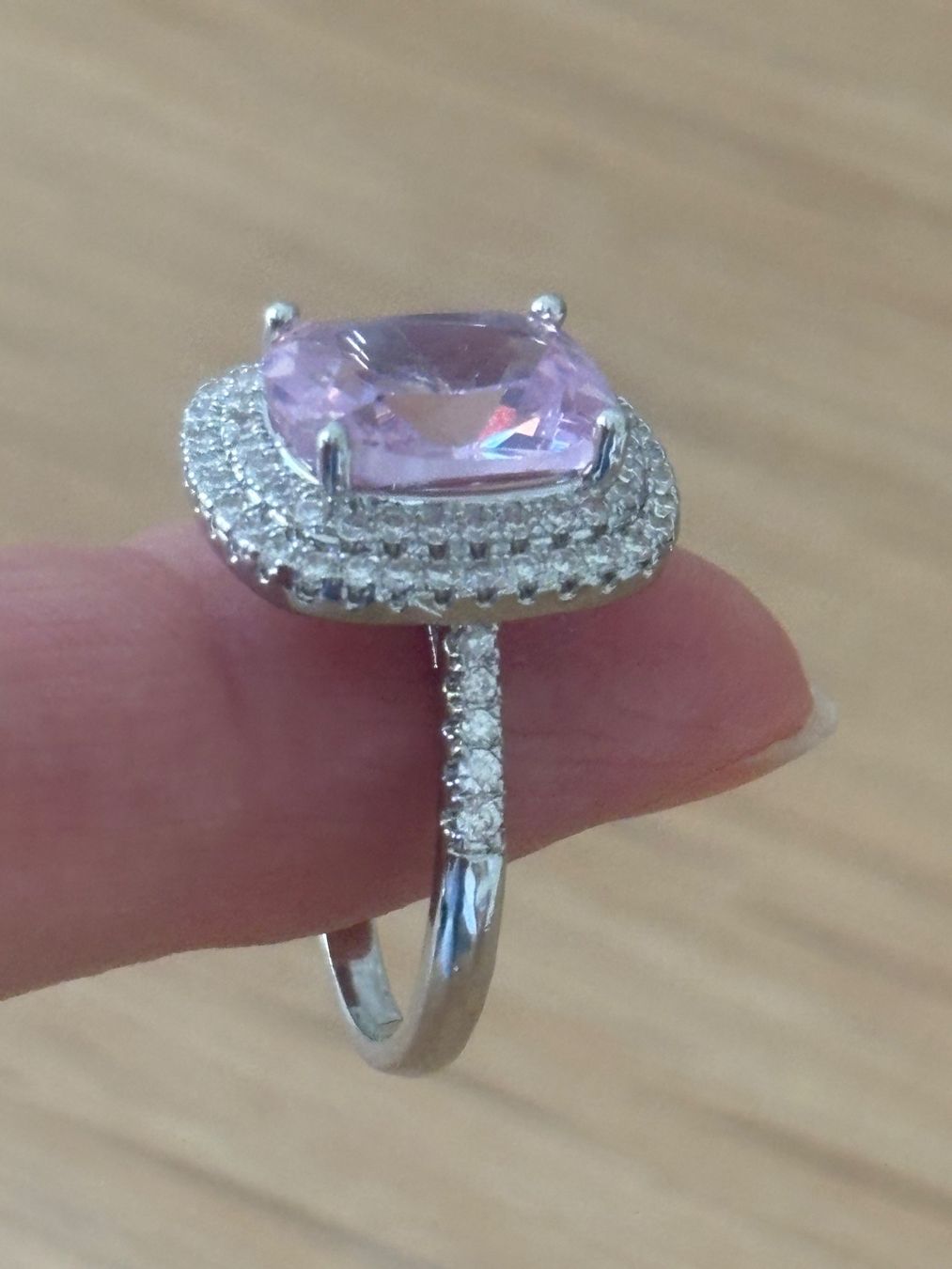Ringe: Luxus Elegante Gr.18,5 / 8,5 Ring Farbe: Silber/Rosa – Neu (gemäss Beschreibung) aus Biel-Bienne von Roserosse13 4